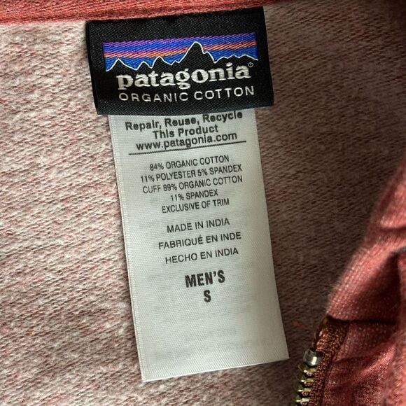 Patagonia Mens Flying Fish midweight hooded full-zip Sweatshirt Organic Cotton s - Picture 6 of 11